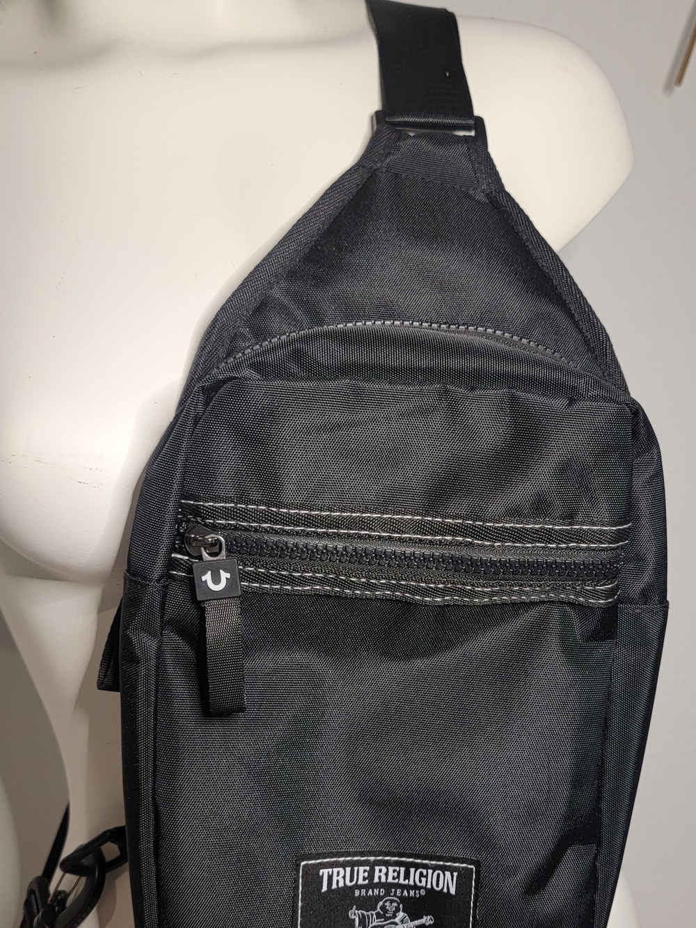 True Religion Black Sling Bag